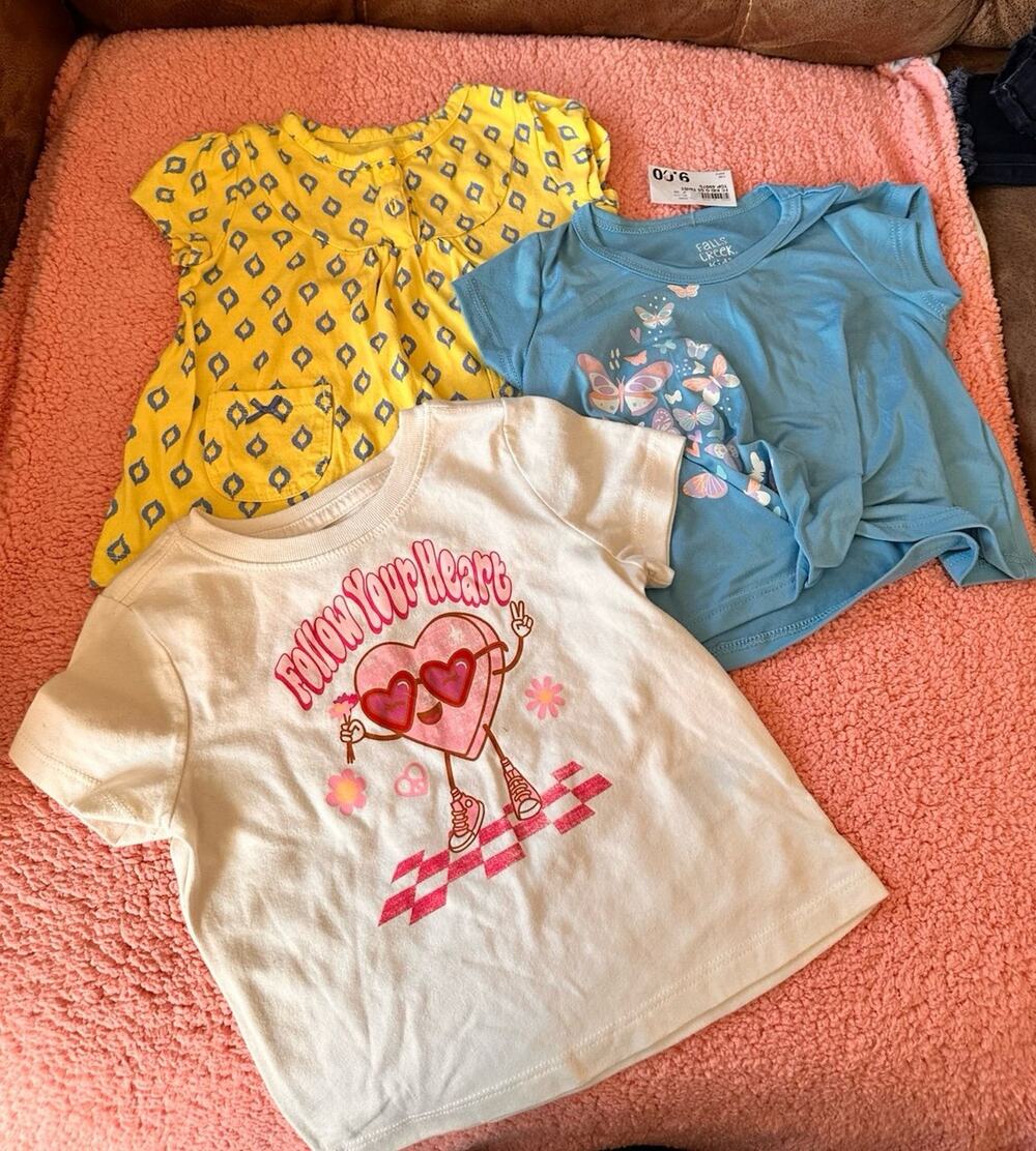 Girls size 12 months tops t-shirts just 1 you carters falls creek wonder nation
